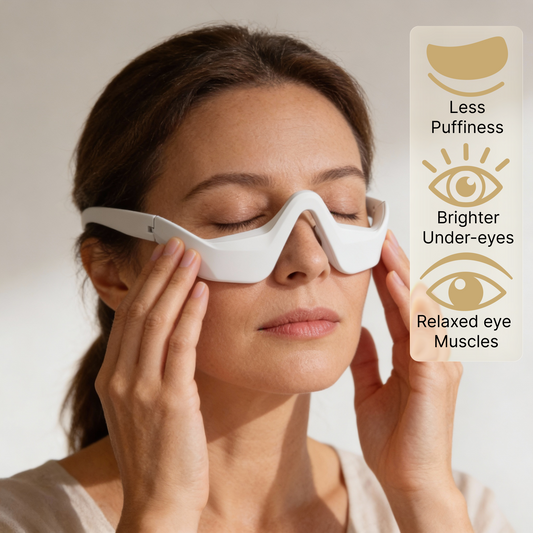 HeadShine™ Red Light Therapy & EMS Microcurrents For Eye Bags