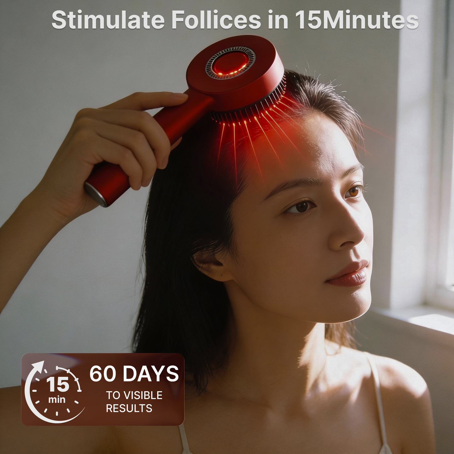 HeadShine™ 3-in-1 Scalp Massager with Red Light Therapy